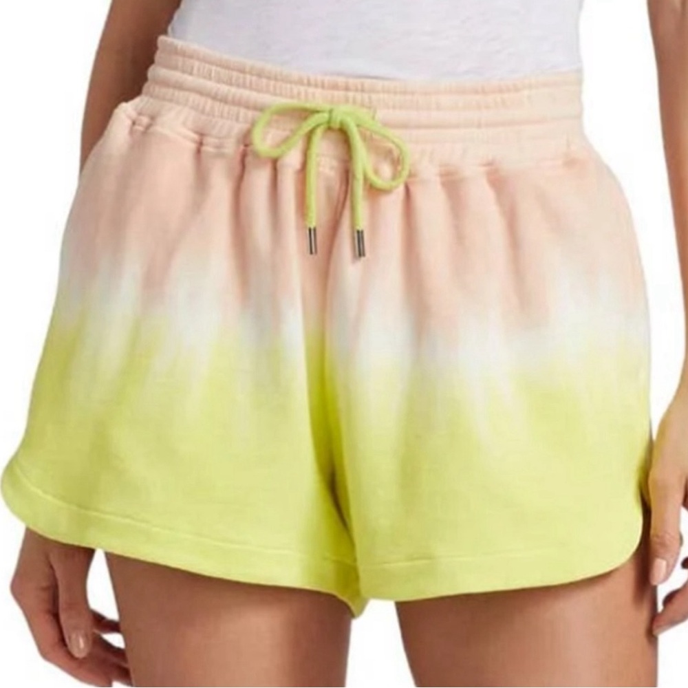 ATM Anthony Thomas Melillo French Terry Dip-Dyed Shorts Drawstring Size Small